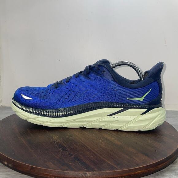 Hoka One One Clifton 8 Shoes Blue Mesh Running Walking Sneakers Men’s Size 10 D main image 6